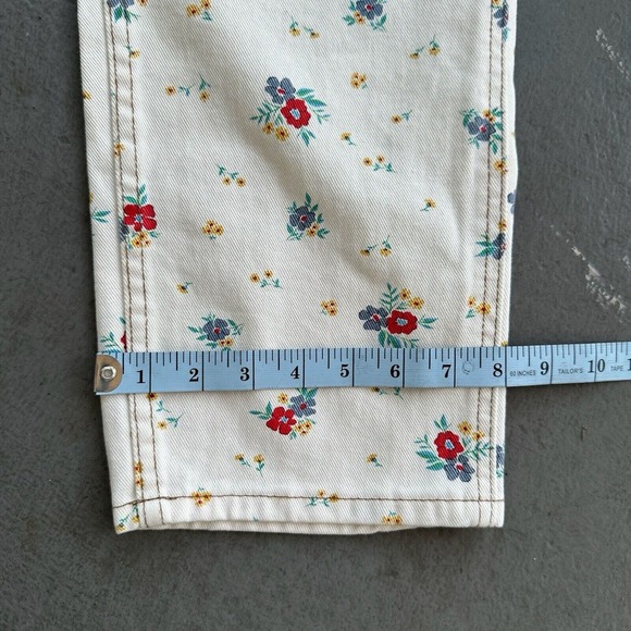 Billabong Cream Floral Straight Leg Jeans - Picture 14 of 16